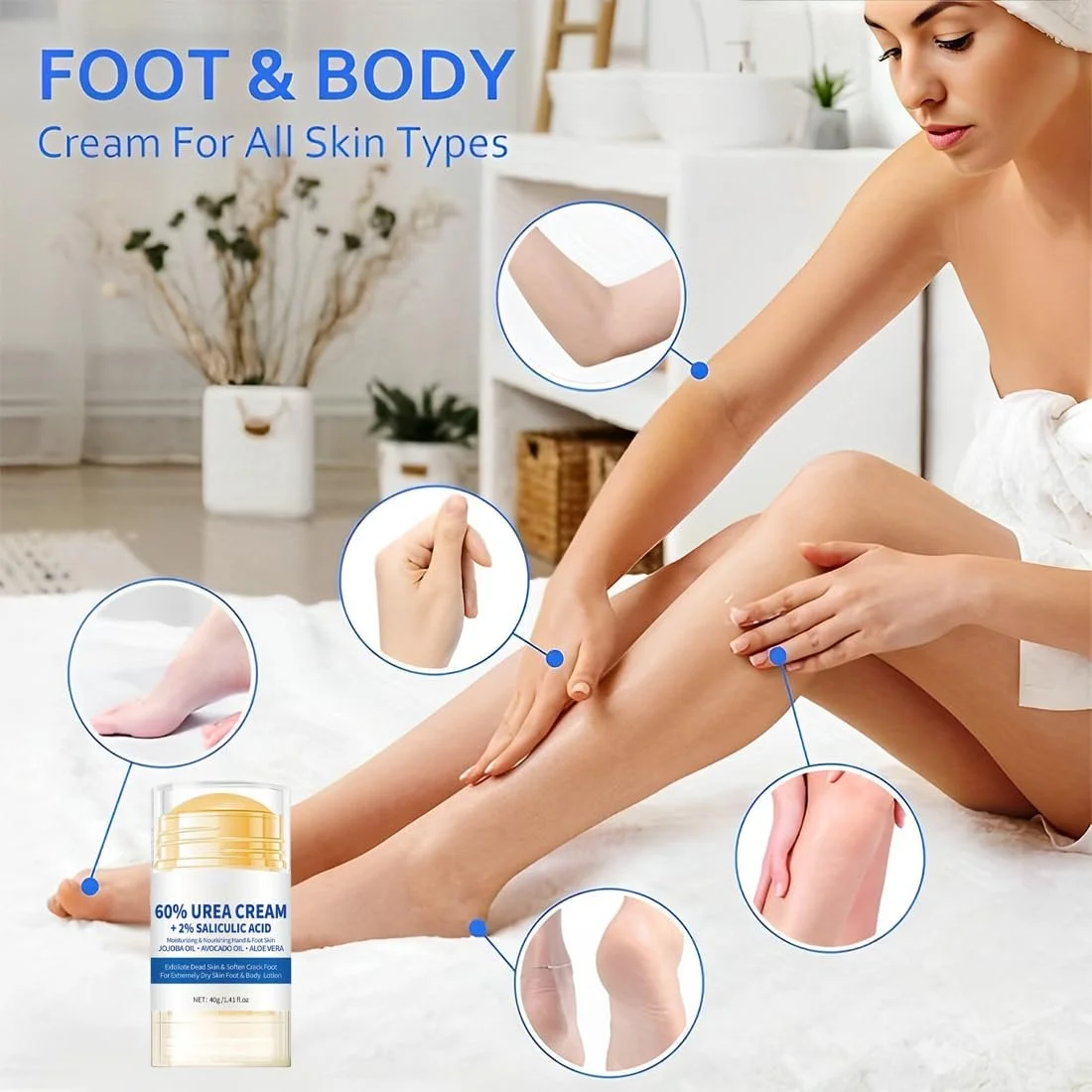 Крем для ног Увлажняющий и против трещин (упаковка из 2 шт.), фото №6