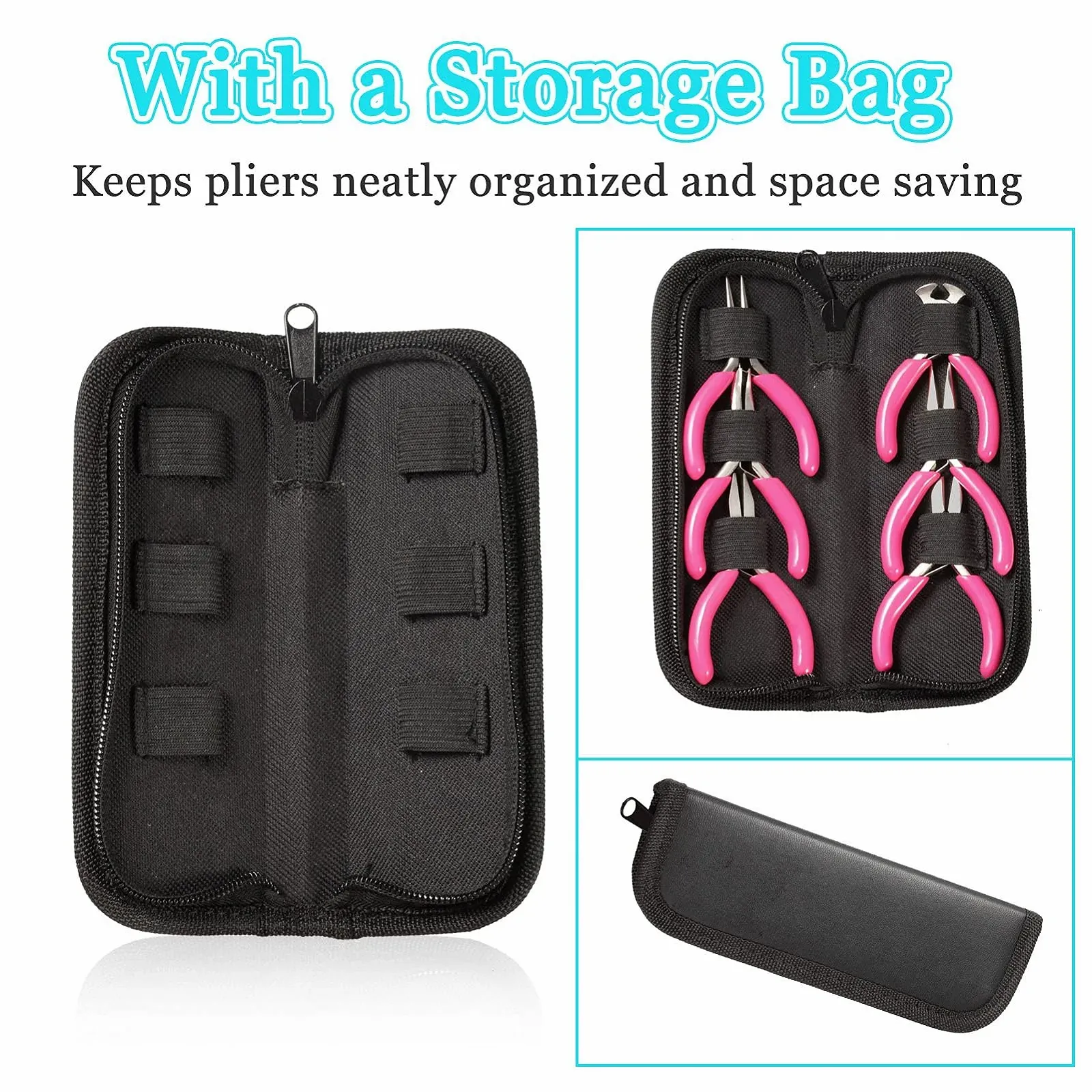 Набор плоскогубцев SPEEDWOX для ювелирных изделий 3 дюйма 10 штук, включая кусачки, плоскогубцы с изогнутыми губками, круглогубцы, длинногубцы, плоскогубцы с плоскими губками, пинцет с лопаткой для рукоделия, фото №3