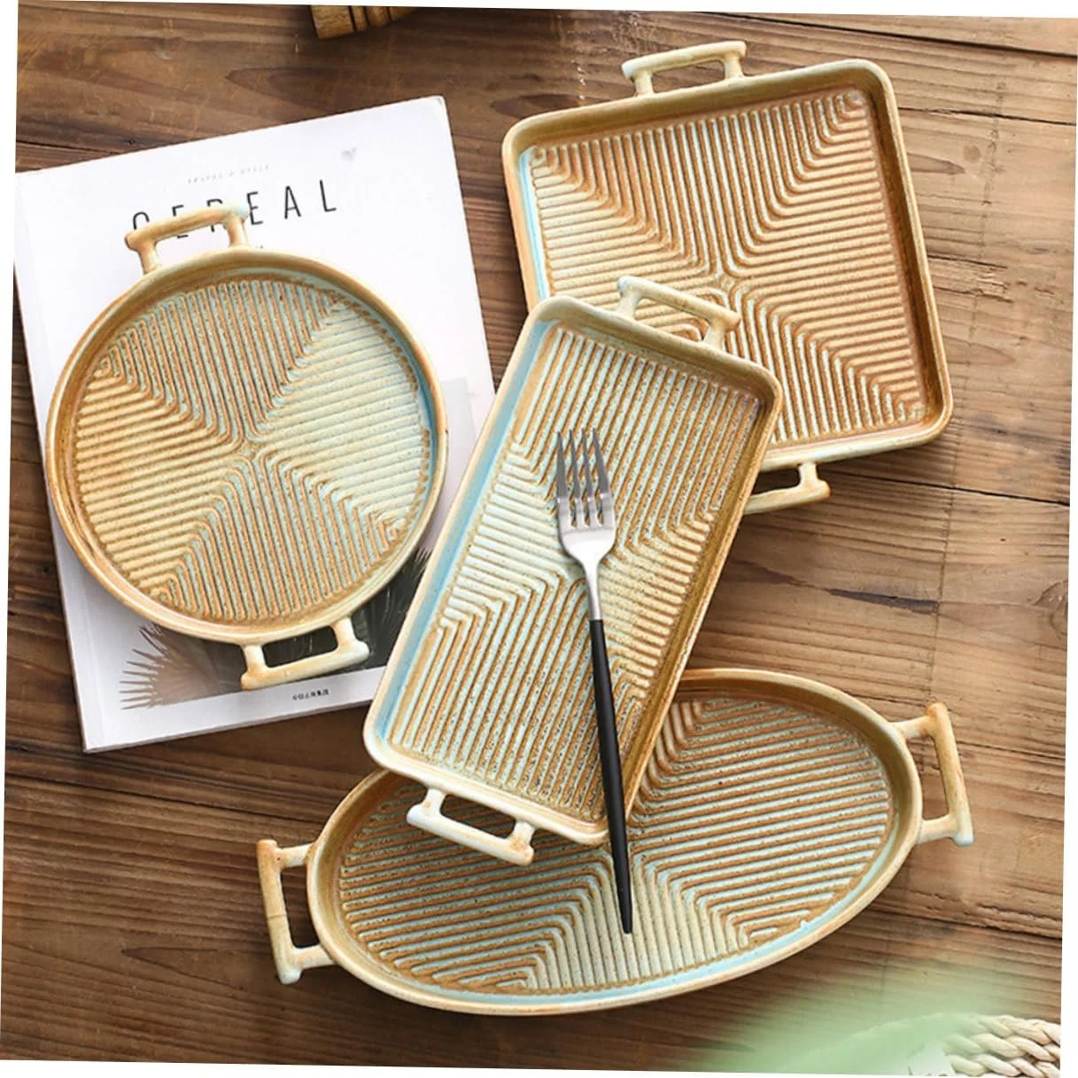 Форма для запікання Homoyoyo Rund Vintage Stil Керамічна Кругла, фото №9