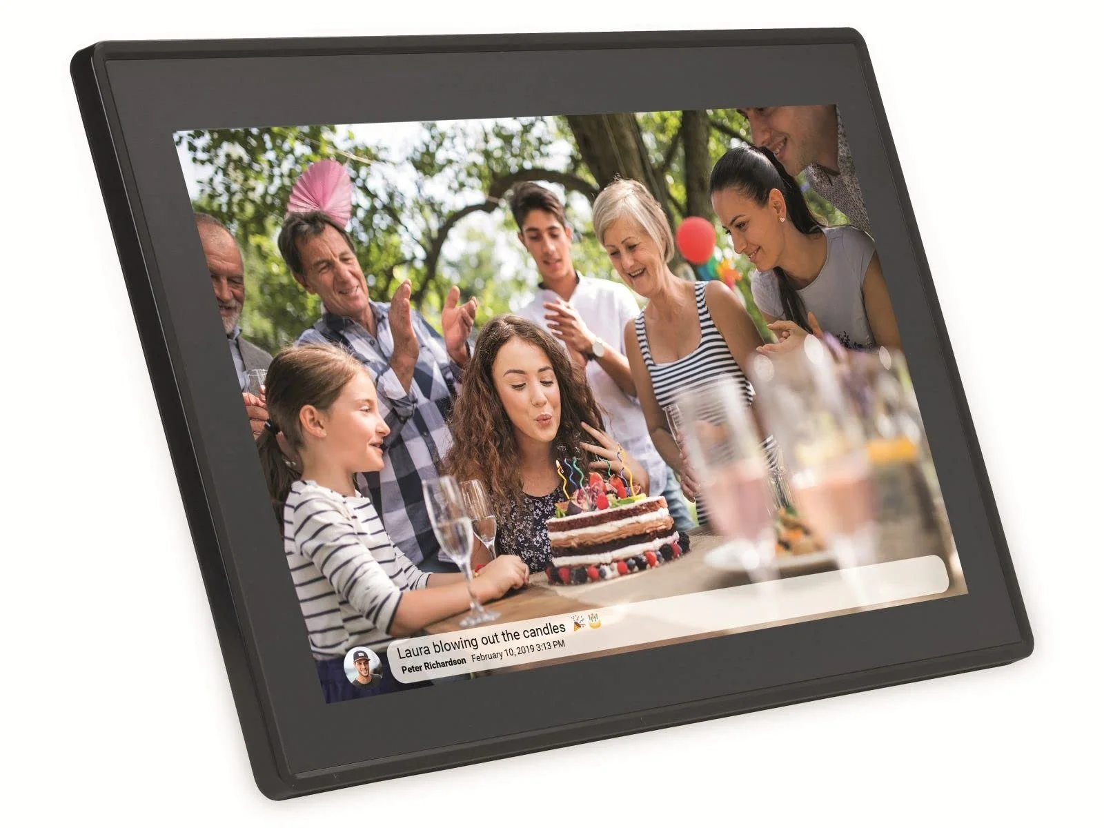 Цифровая Wi-Fi фоторамка Denver PFF-1514BMK2 15.6 дюйма Full HD IPS Сенсорный экран FRAMEO Черный, фото №7