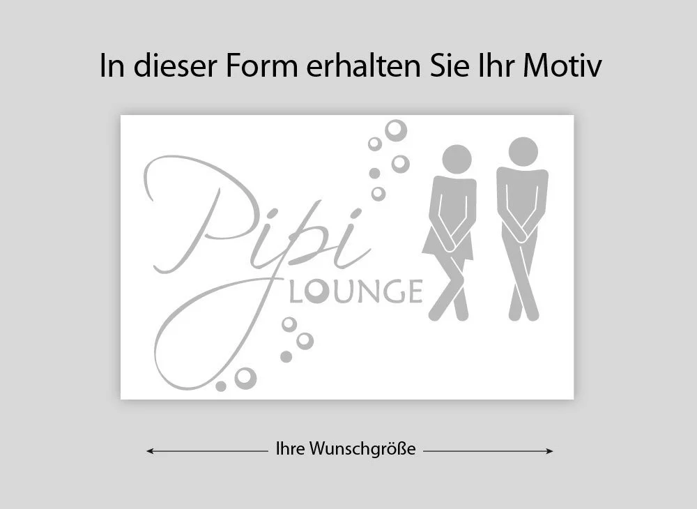 Наклейка на стіну Wall Art G019 Toilet Man Woman Pipi Lounge, фото №4