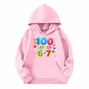 Толстовка для девочки, Удобная толстовка для мальчиков, Детская толстовка с капюшоном, Повседневный модный мягкий флисовый теплый дышащий пуловер с графикой, Толстовка на молнии с длинными рукавами synthetic.ua - Фото 1