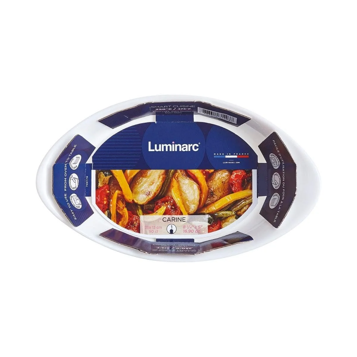 Форма для запікання Luminarc Smart Cuisine Carine P0887 опалове скло біла, фото №2