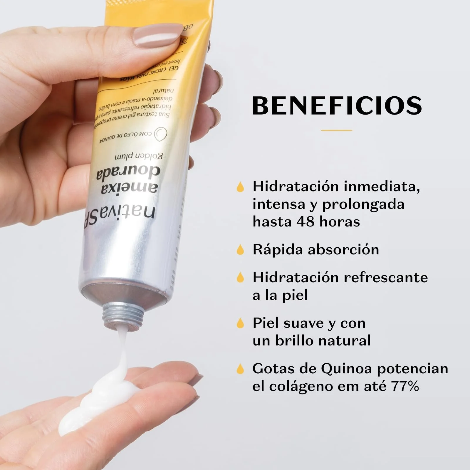 Крем для рук Boticario Nativa Spa Golden Plum 75 г, фото №3