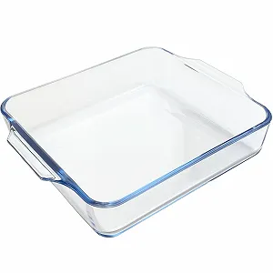 Форма для запекания Стеклянная квадратная Боросиликатное стекло 7.8 дюйма для духовки и аэрофритюрницы - Фото 1