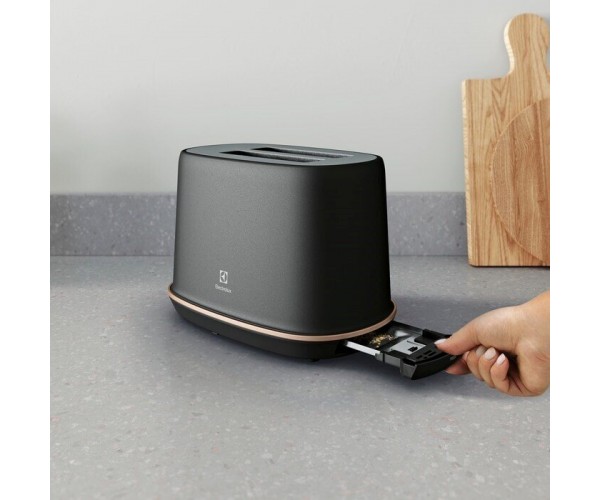 Electrolux Тостер 980Вт метал чорний, фото №2