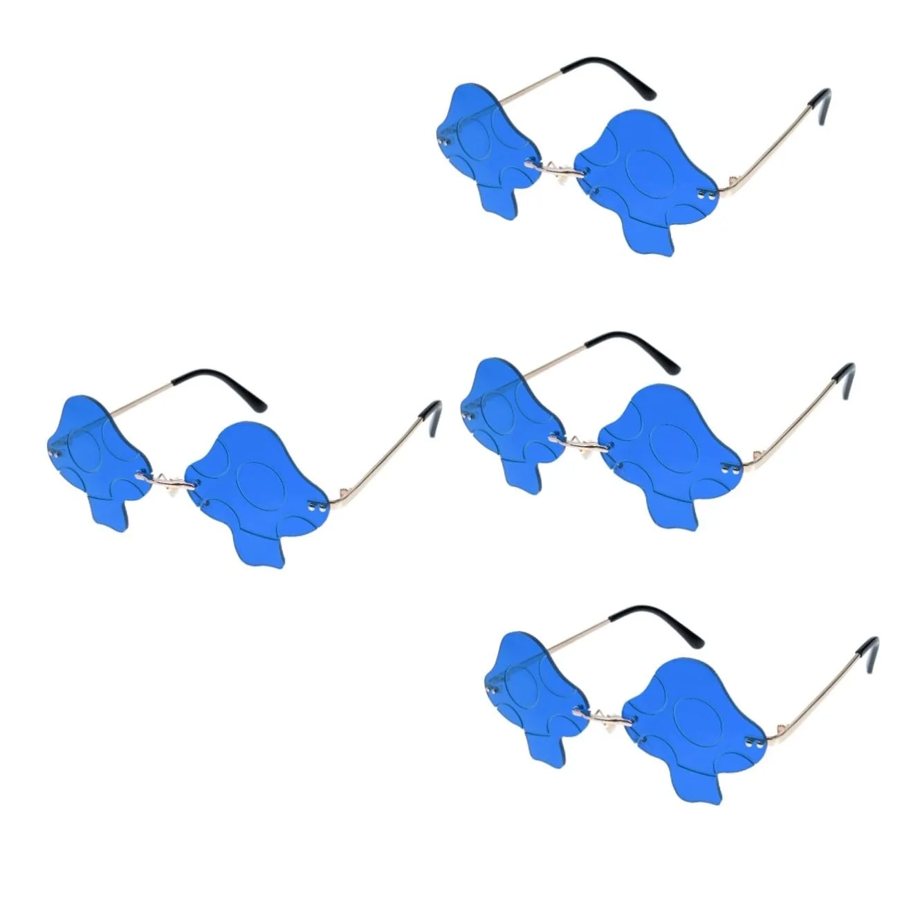 Сонцезахисні окуляри Грибоподібні окуляри PACKOVE, 4 шт, блакитні, фото №1