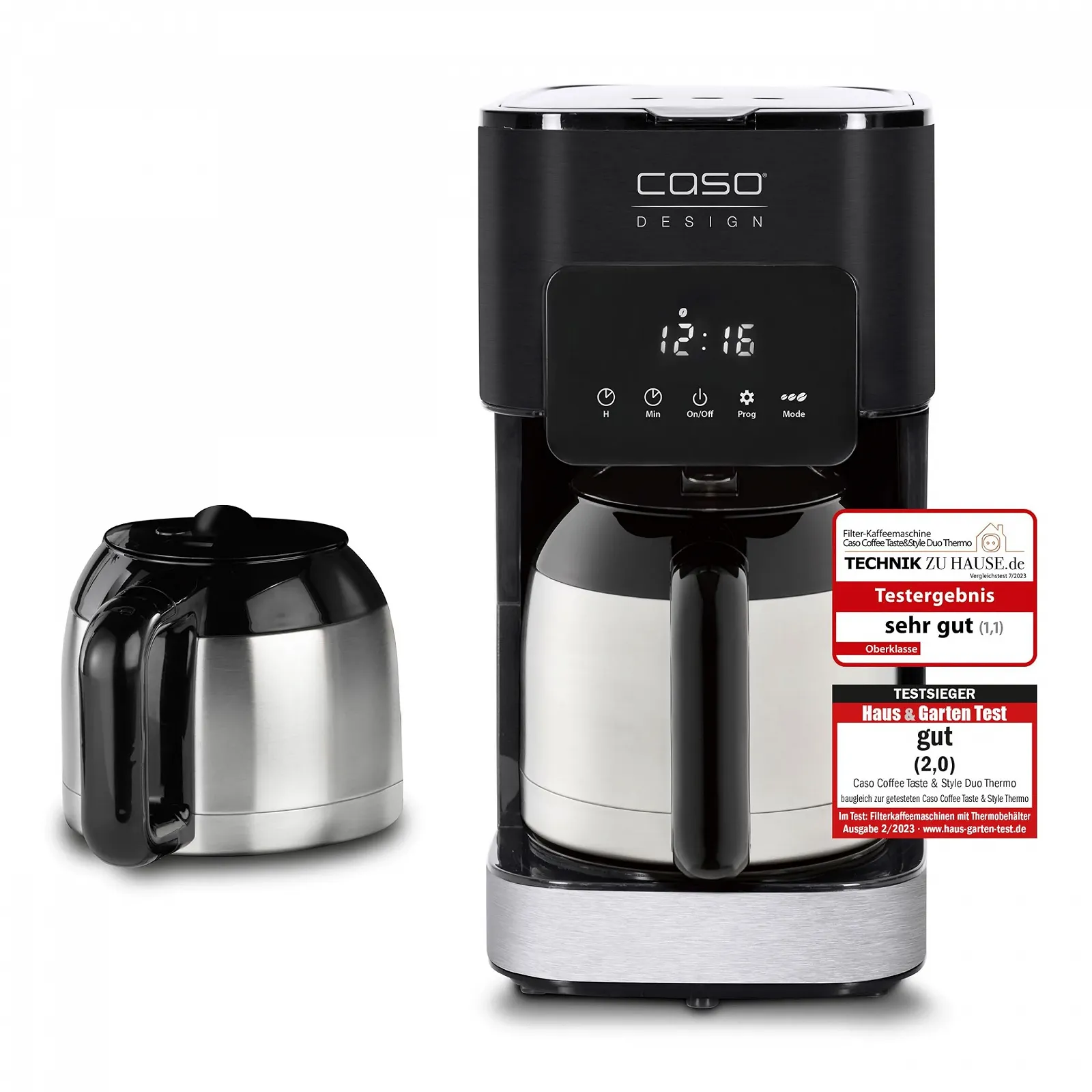 Капельная кофеварка Caso Coffee Taste & Style Duo Thermo 2 термокувшина 1.2 л 92-96°C, фото №1