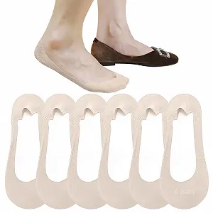 Жіночі шкарпетки Invisible 6 пар, шкарпетки-балетки - Фото 1