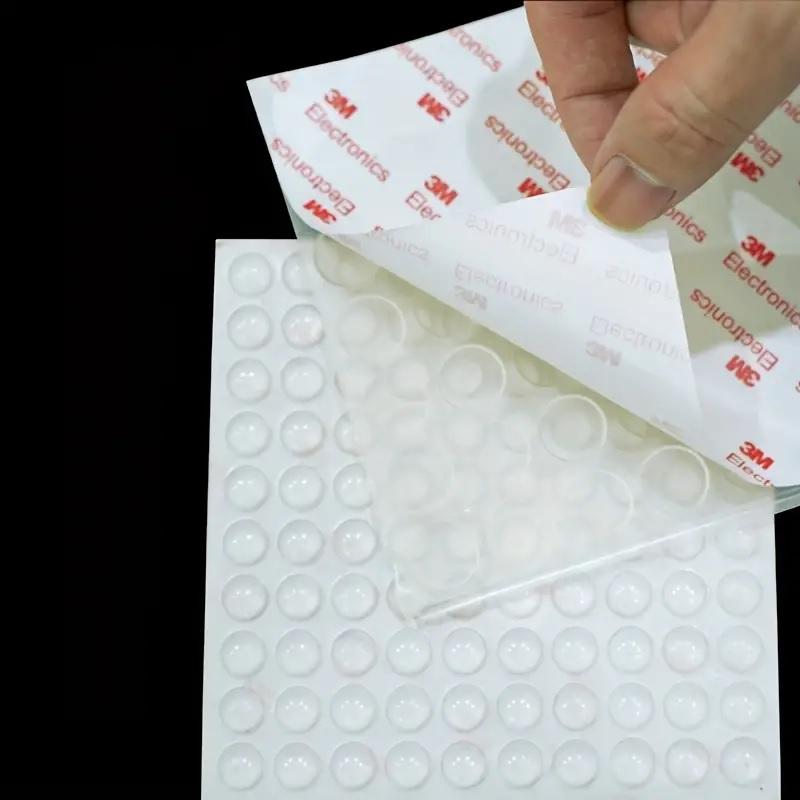 Отбойник для дверей демпфер Dory d=5мм, h=2мм прозрачный силиконовый 100 штук, фото №4