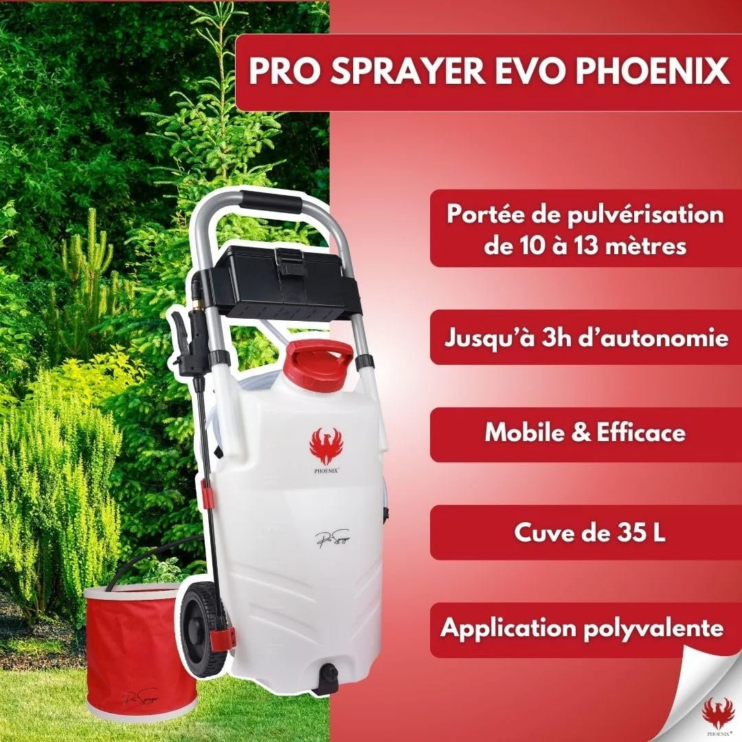 Електричний обприскувач під тиском Phoenix PRO Sprayer+ 18 В 35 л, фото №6