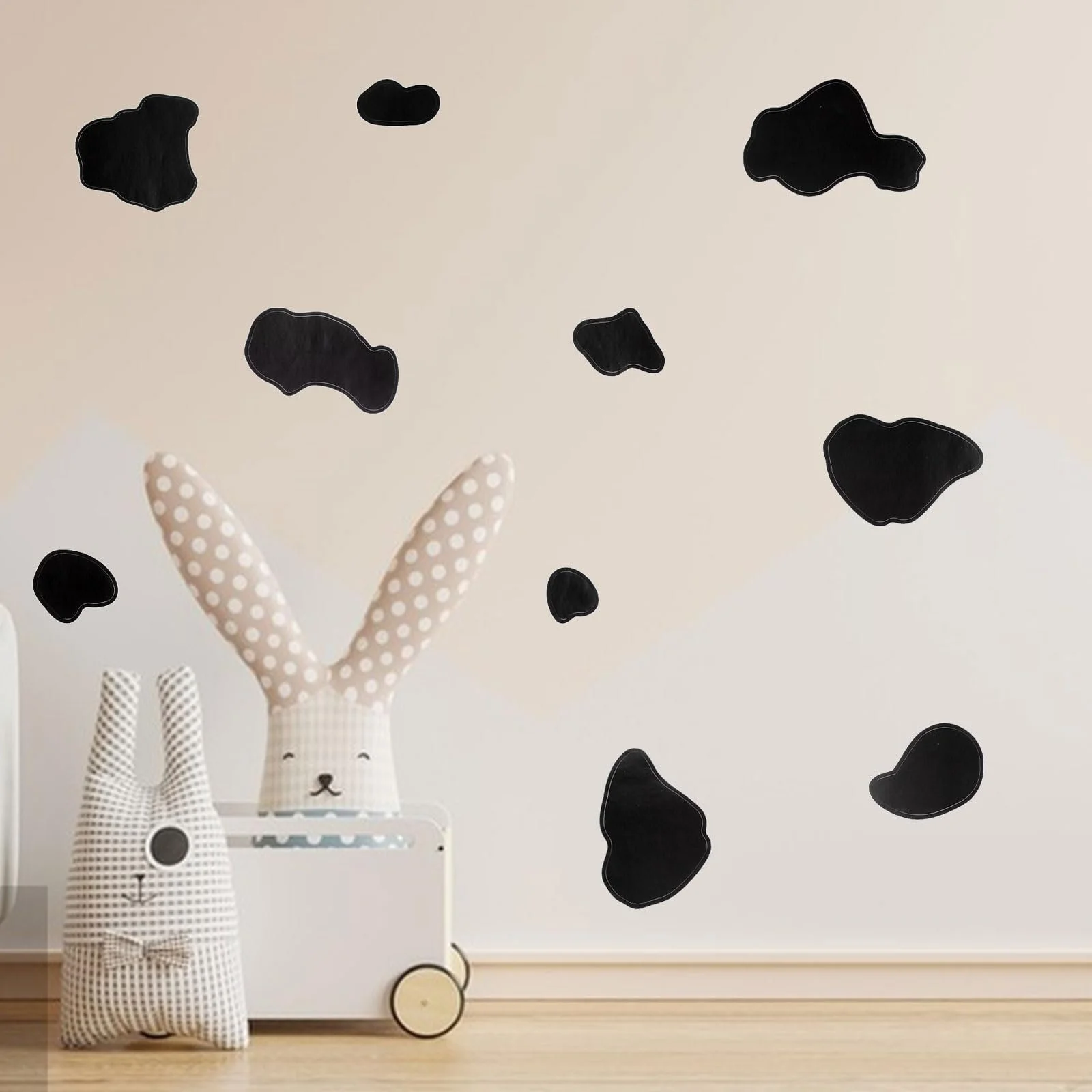 Наклейки на стіну Плями корови Cow Print 10 аркушів 280 шт. ПВХ, фото №5