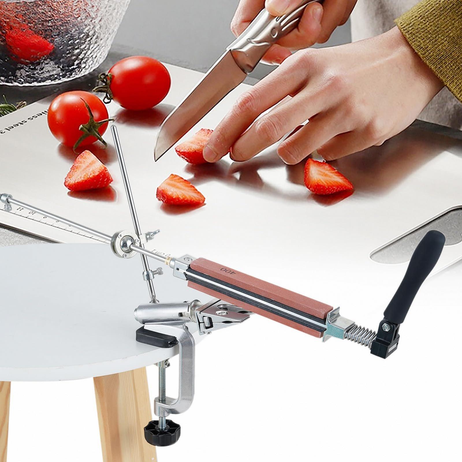 Точило для ножів ручна система заточування з 6 каменями та затискачем фіксованого кута 360 градусів 180 градусів фліп, фото №7 Точило для ножів ручна система заточування з 6 каменями та затискачем фіксованого кута 360 градусів 180 градусів фліп, фото №7