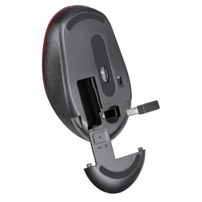 Мышка Defender Auris MB-027 Silent Wireless Red (52026), фото №4
