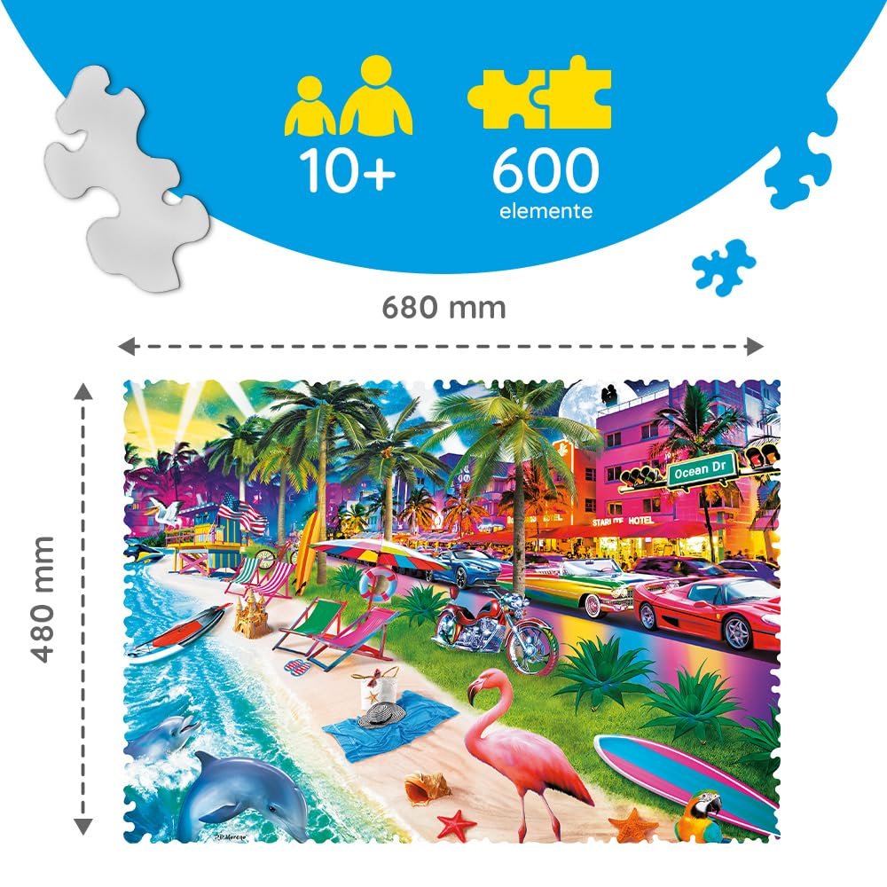 Пазл Trefl Crazy Shapes Miami Beach 600 элементов, фото №5