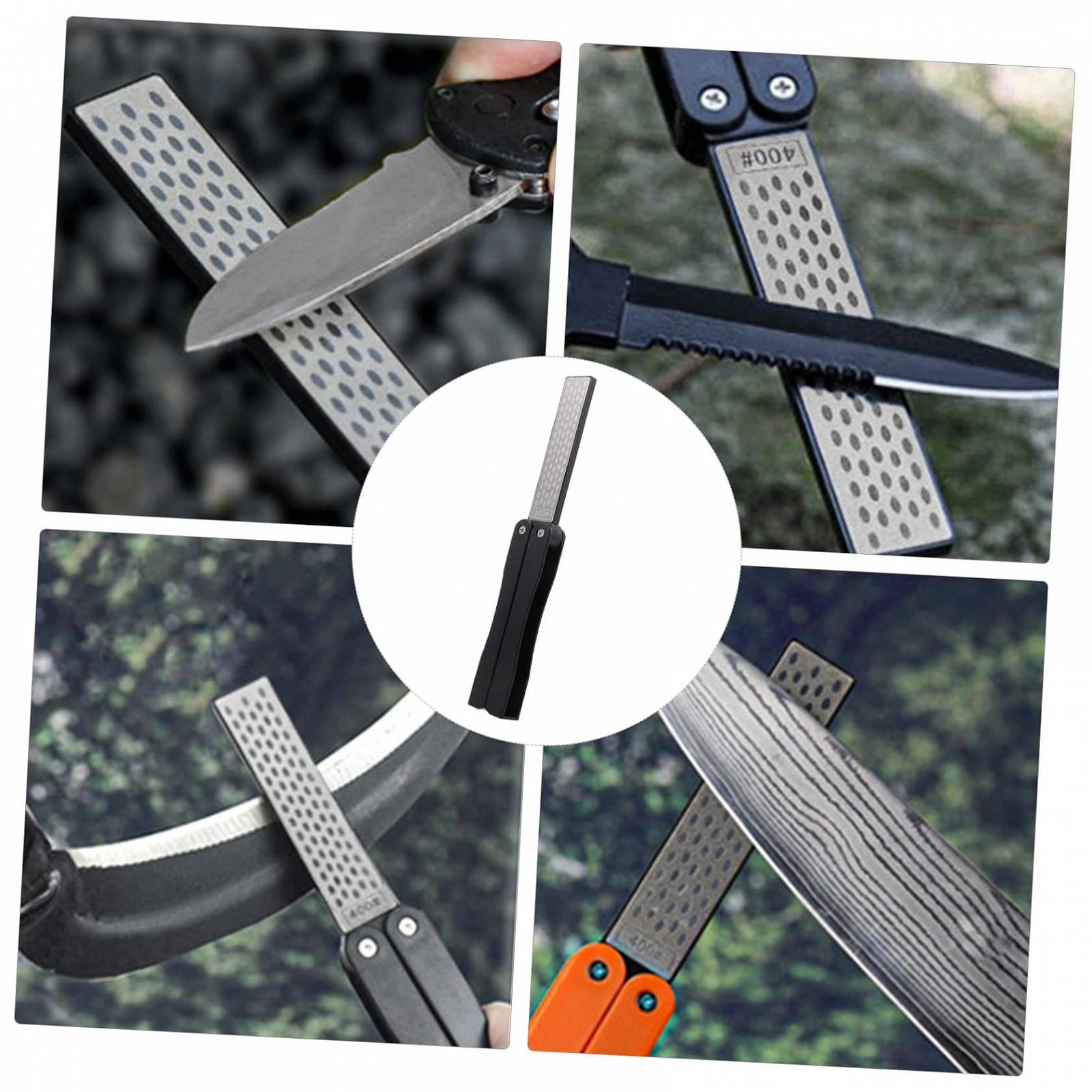 Точилка для ножей и ножниц Lurrose двухсторонняя портативная, фото №6