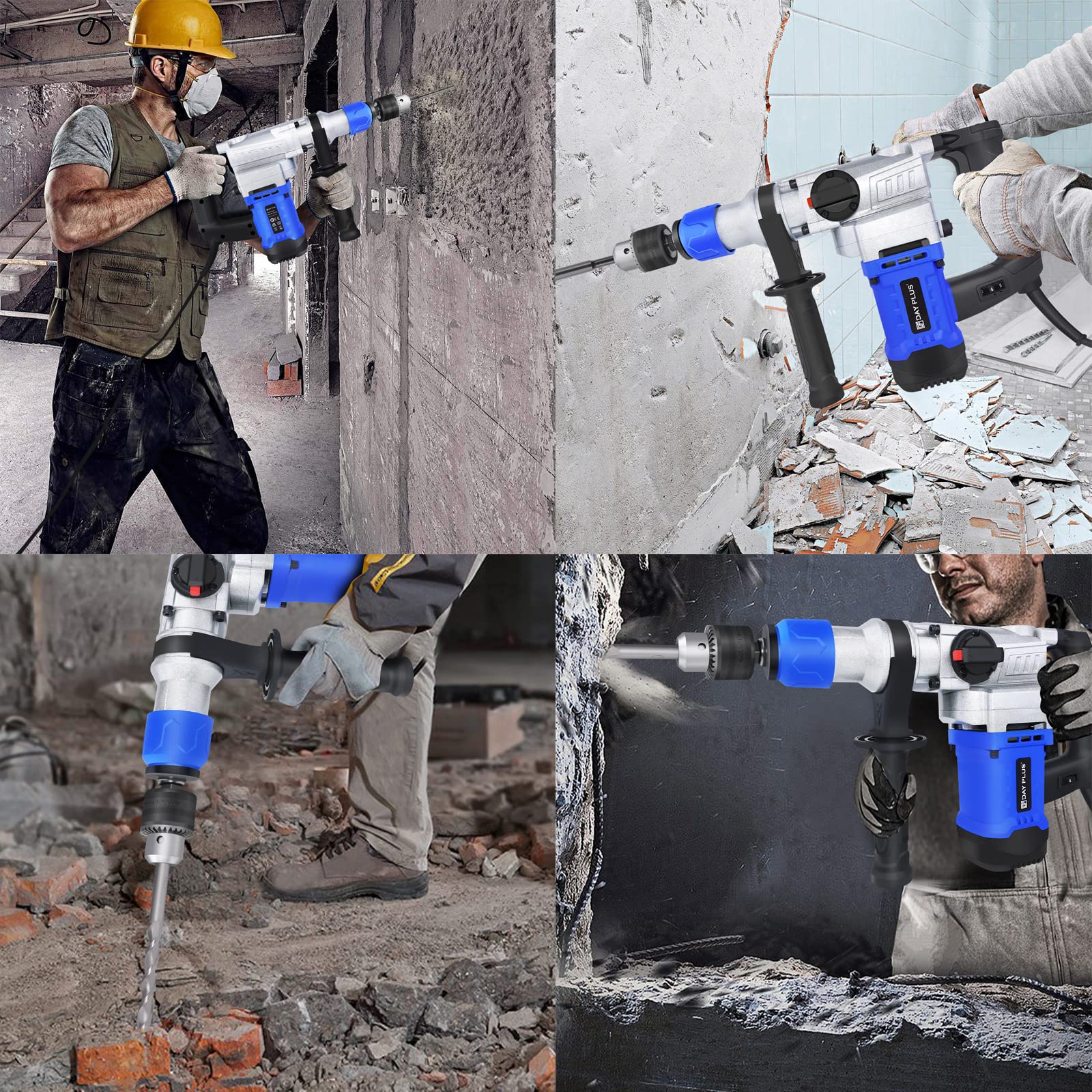 Дрель Hammer Set 1080 W 4500 об/мин с поворотной ручкой 360°, фото №7 Дрель Hammer Set 1080 W 4500 об/мин с поворотной ручкой 360°, фото №7