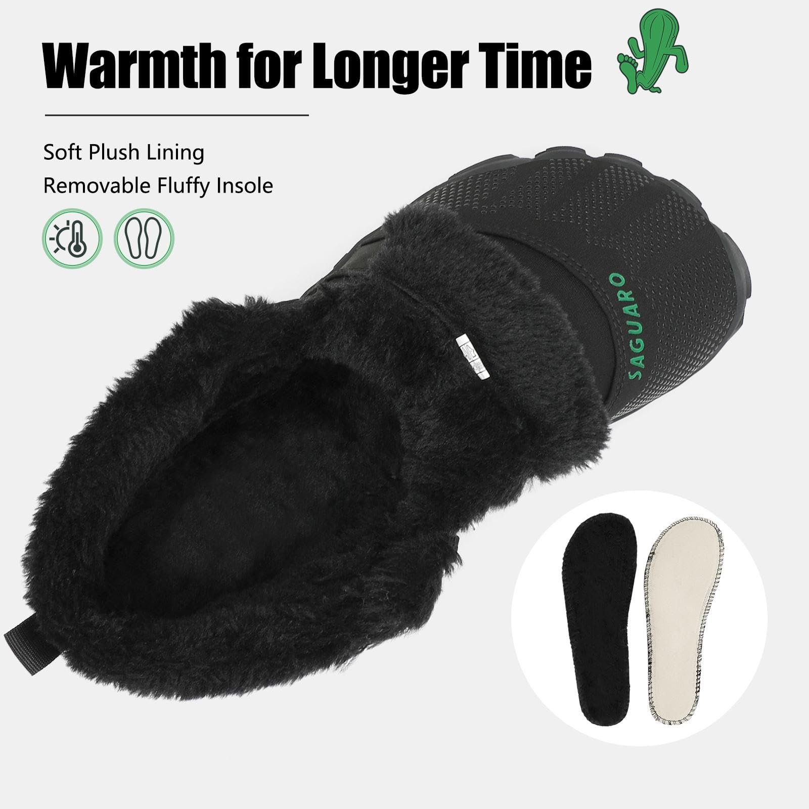 Обувь SAGUARO Barefoot, Мужские зимние ботинки на подкладке, Женские теплые зимние ботинки, фото №3