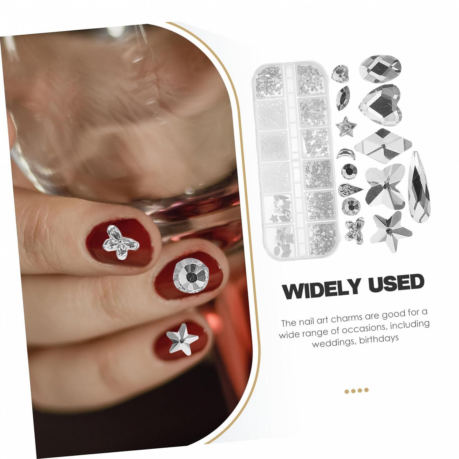 Украшения для ногтей Цветные 1 коробка Аксессуары для маникюра для женщин Милый кулон для ногтей Пластик, фото №6