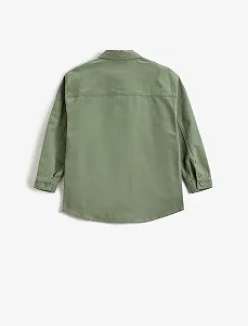 Сорочка-куртка Koton для хлопчиків, оверсайз, з однією кишенею, довгий рукав, бавовняна ціна на synthetic.ua - Фото 1 Сорочка-куртка Koton для хлопчиків, оверсайз, з однією кишенею, довгий рукав, бавовняна synthetic.ua - Фото 1