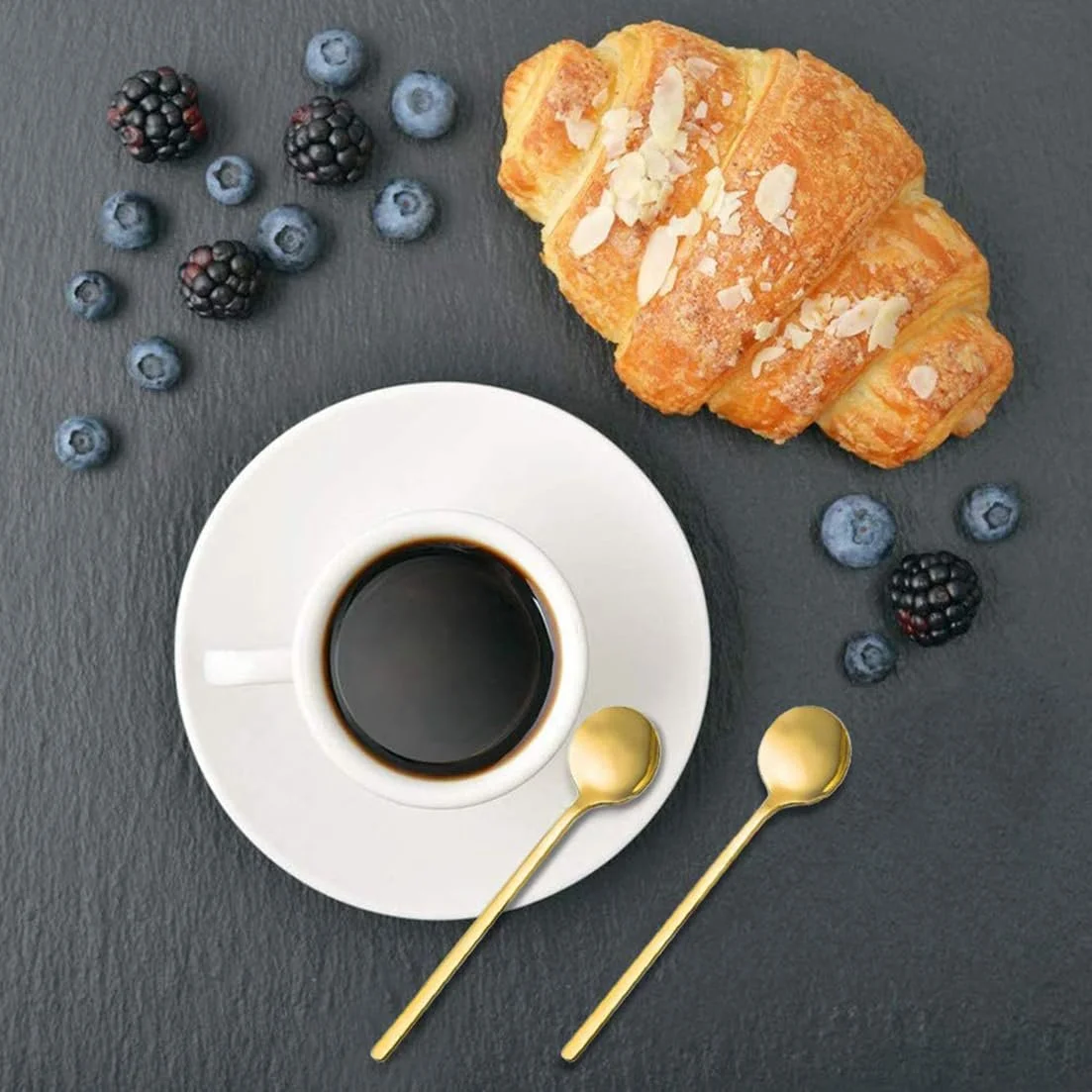 Набір кавових ложок Gold, 12 штук, 13 см, фото №3