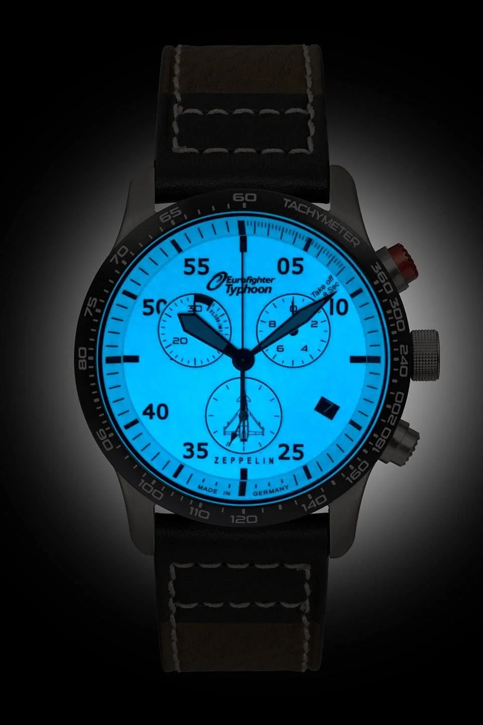 Часы мужские Zeppelin Eurofighter ETA Series Quartz Chronograph 10 Bar Date 7298-5, фото №2 Часы мужские Zeppelin Eurofighter ETA Series Quartz Chronograph 10 Bar Date 7298-5, фото №2