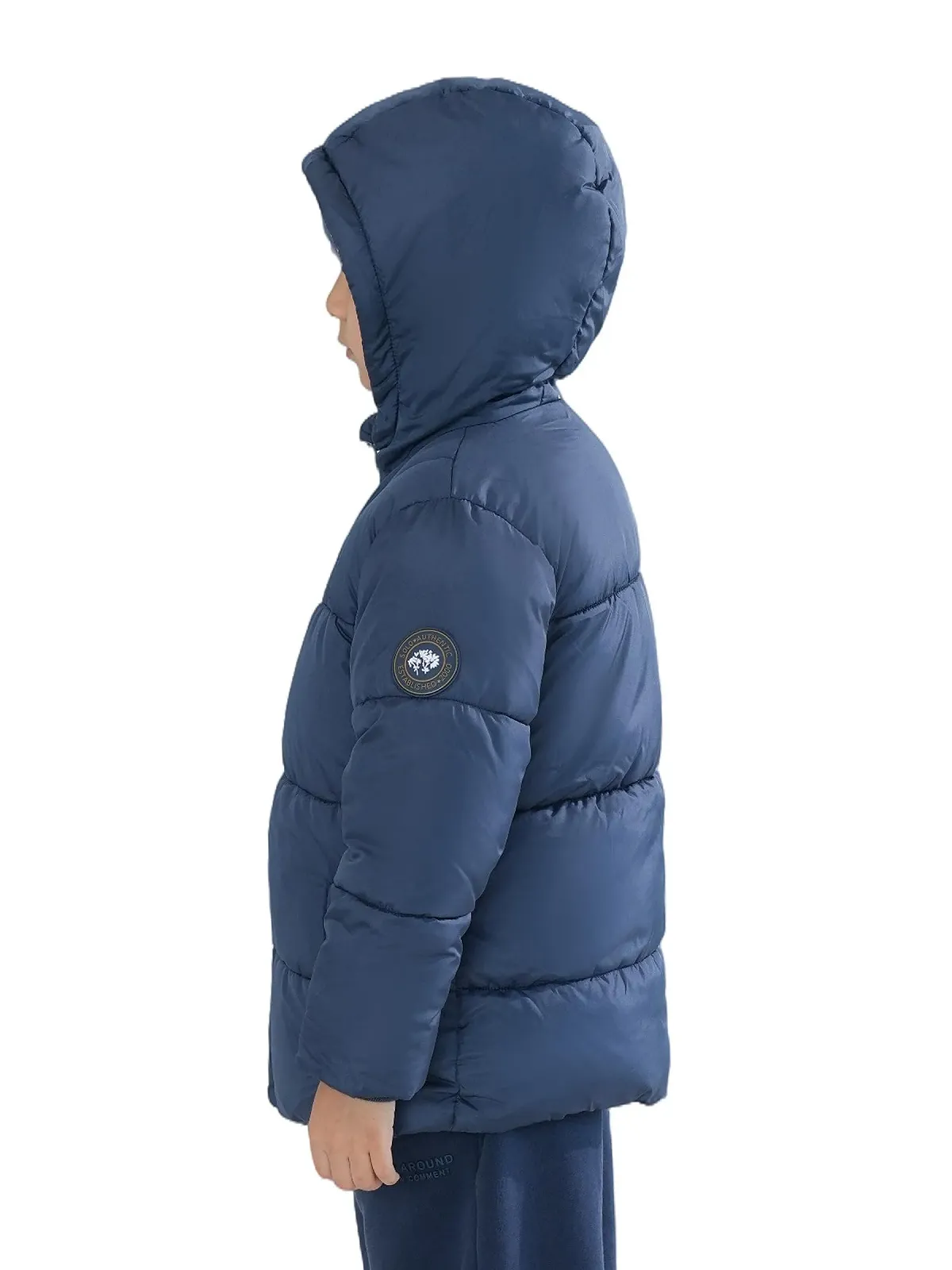 Зимова куртка з капюшоном для хлопчиків Sunny Sprout, утеплена пуховик з вітрозахисними рукавами для малюків, фото №2 Зимова куртка з капюшоном для хлопчиків Sunny Sprout, утеплена пуховик з вітрозахисними рукавами для малюків, фото №2