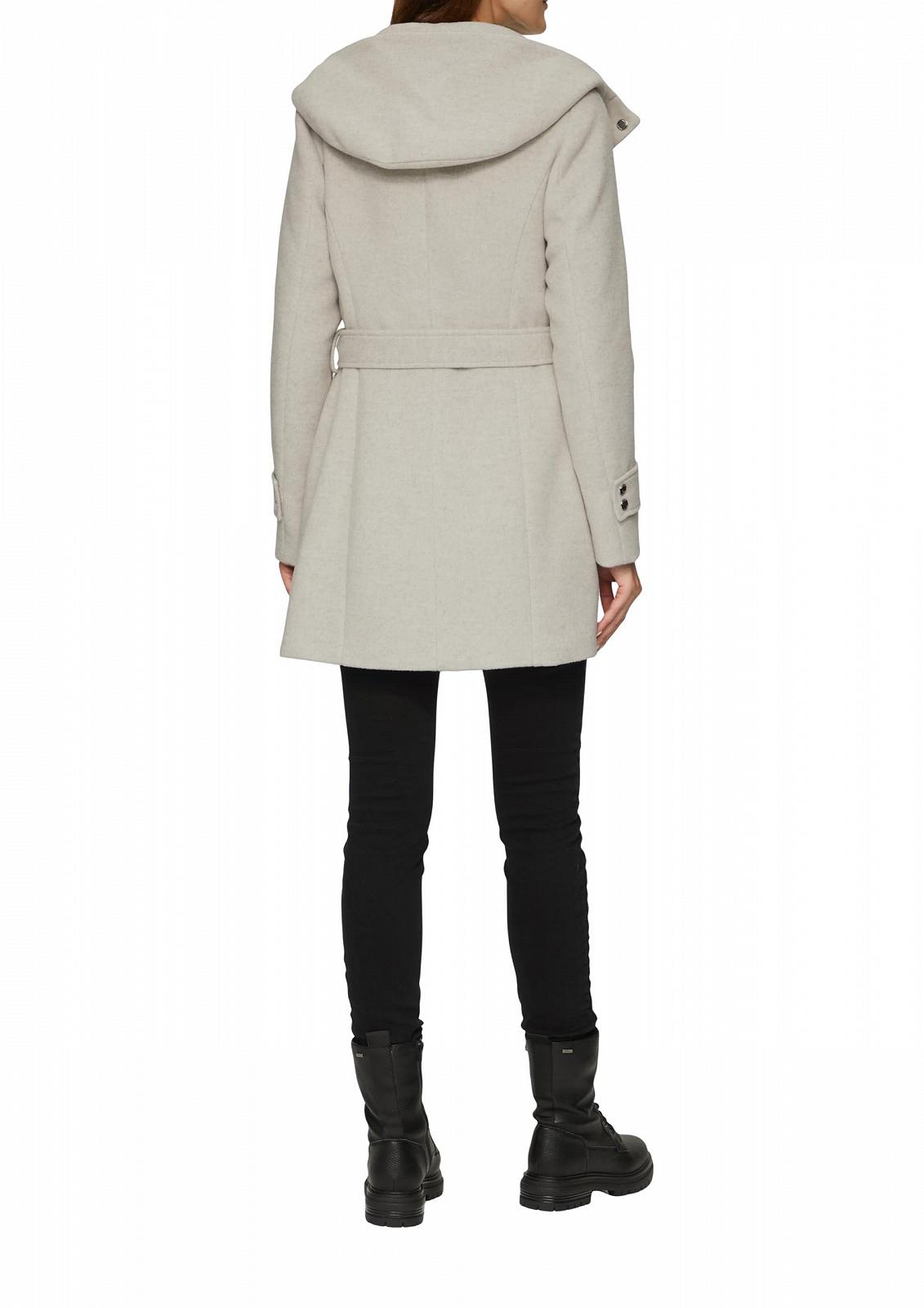 Пальто s.Oliver Коротка вовняне з поясом, фото №4 Пальто s.Oliver Коротка вовняне з поясом, фото №4