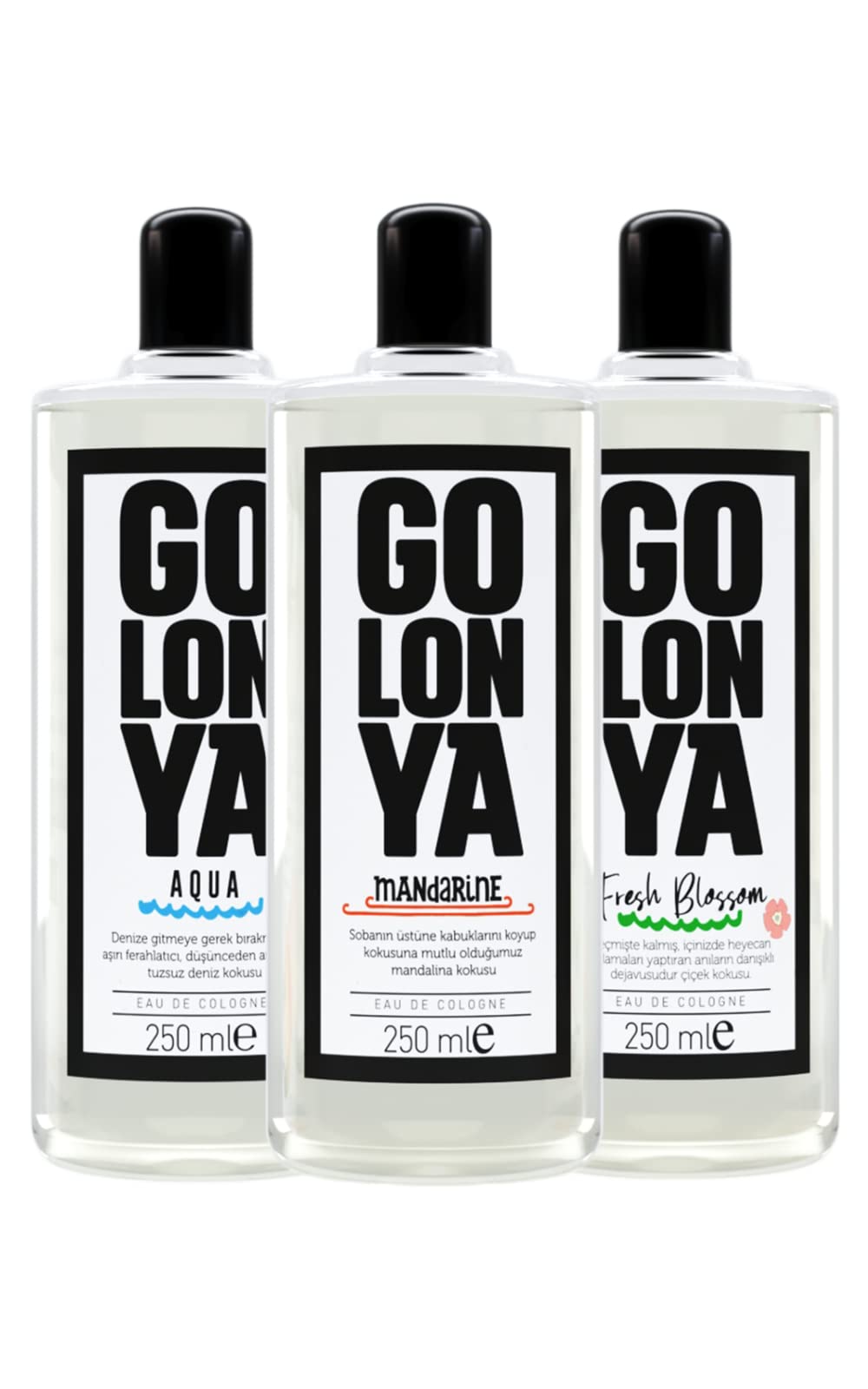 Одеколон Golonya Fresh Blossom Mandarin Aqua Упаковка 3 шт. Unisex, фото №1 Одеколон Golonya Fresh Blossom Mandarin Aqua Упаковка 3 шт. Unisex, фото №1