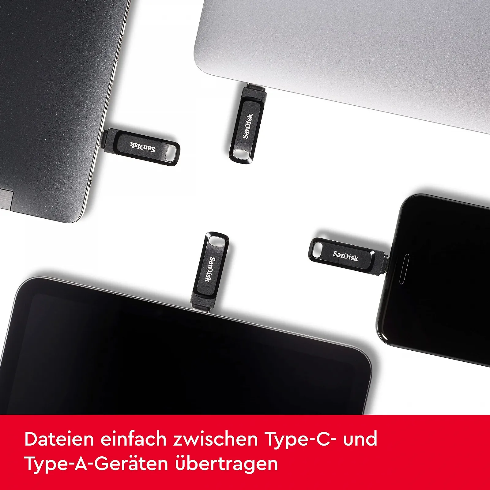 USB-флеш-накопичувач SanDisk Ultra Dual Drive Go 512ГБ Type-C 400МБ/с, фото №2 USB-флеш-накопичувач SanDisk Ultra Dual Drive Go 512ГБ Type-C 400МБ/с, фото №2