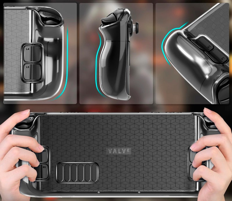 Защитный чехол бампер c TPU премиум-класса HeysTop для Steam Deck, фото №3