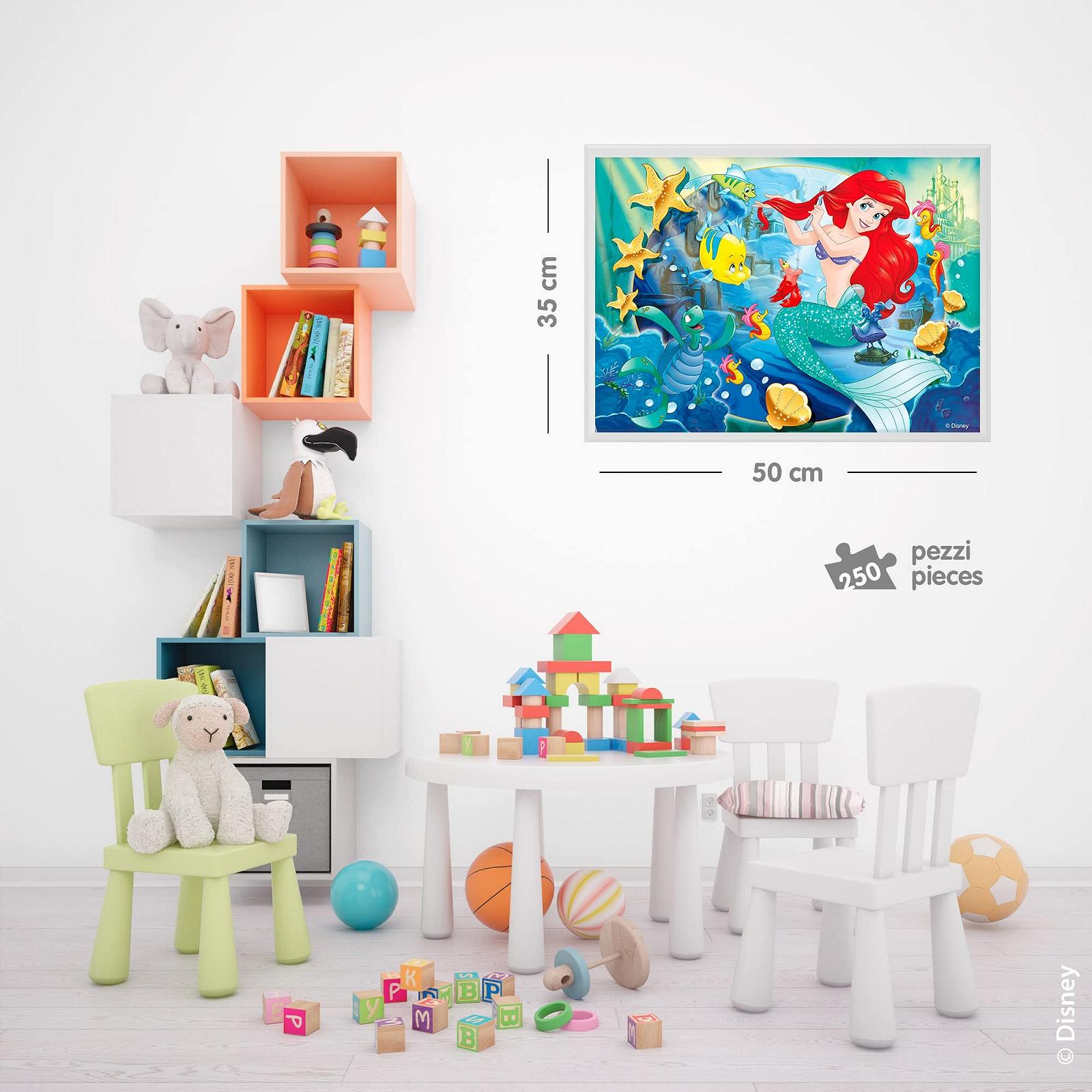 Пазл Lisciani Disney Ariel 250 элементов большой формат двусторонний для раскрашивания от 7 лет, фото №5 Пазл Lisciani Disney Ariel 250 элементов большой формат двусторонний для раскрашивания от 7 лет, фото №5