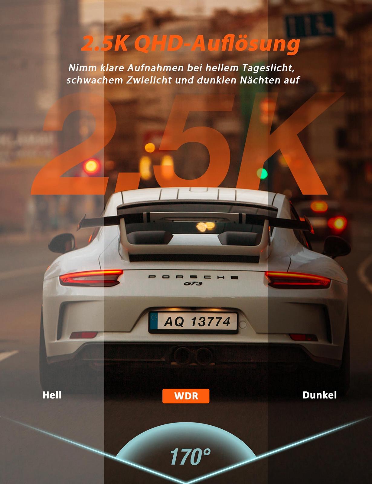 Відеореєстратор iZEEKER 1080P Mini з прихованим дизайном, кут огляду 170, фото №3