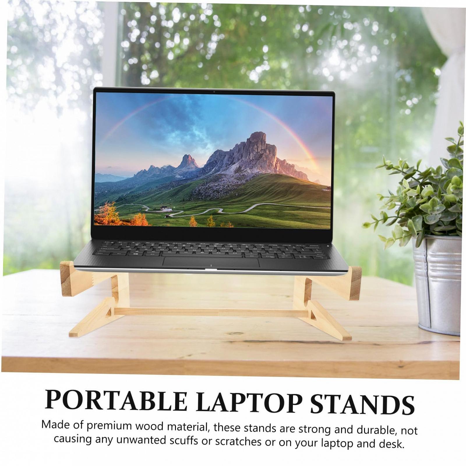 Подставка для ноутбука NOLITOY Эргономичная Деревянная, фото №3