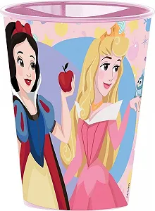 Пластикова чашка Disney Princess Aurora Ariel для дівчаток 260 мл рожева з простим носиком - Фото 1