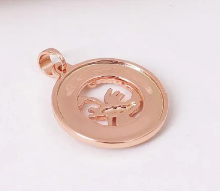 Жіноча прикраса на шию "Скорпіон - знак зодіаку", фото №5