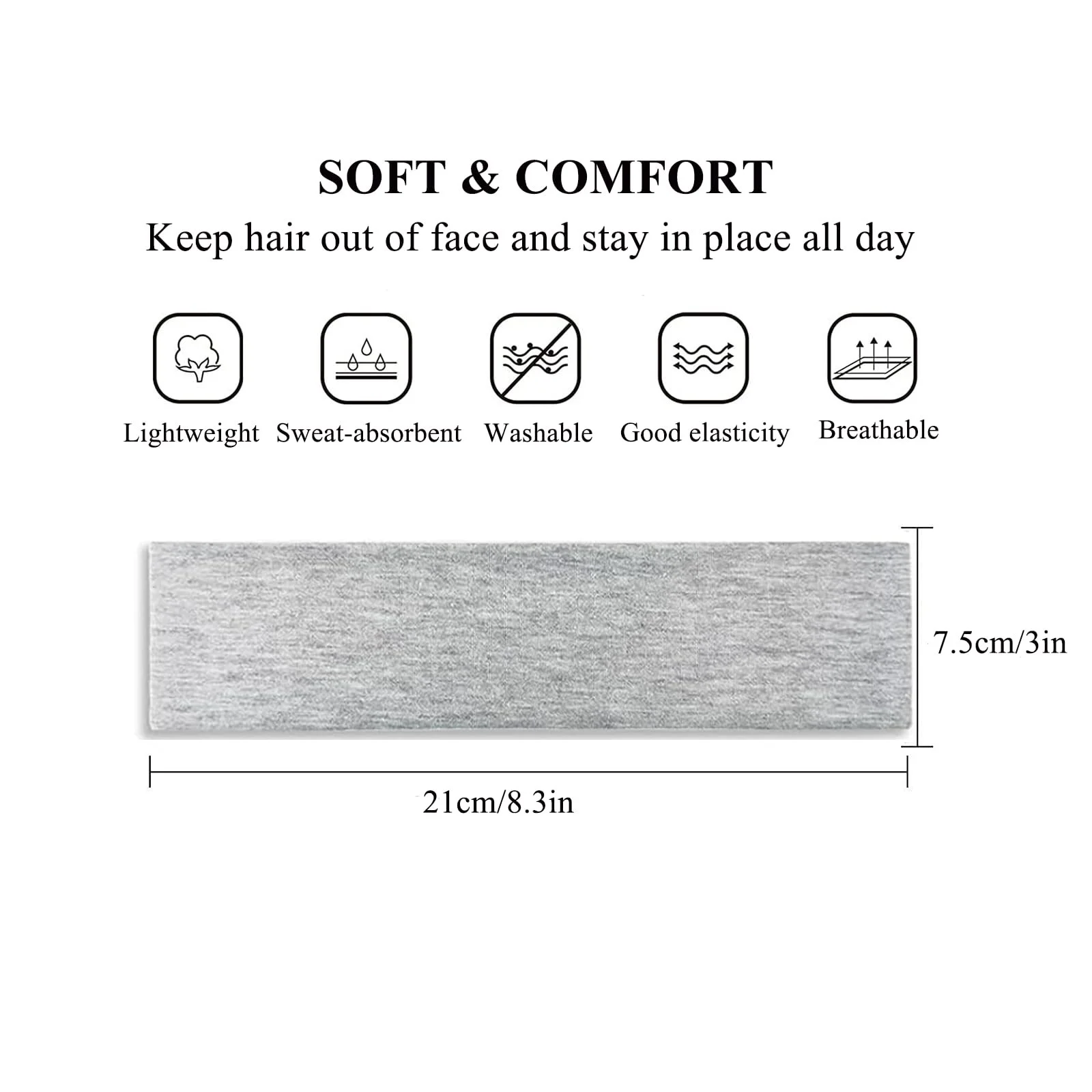 Набір спортивних пов'язок на голову для жінок, фото №4