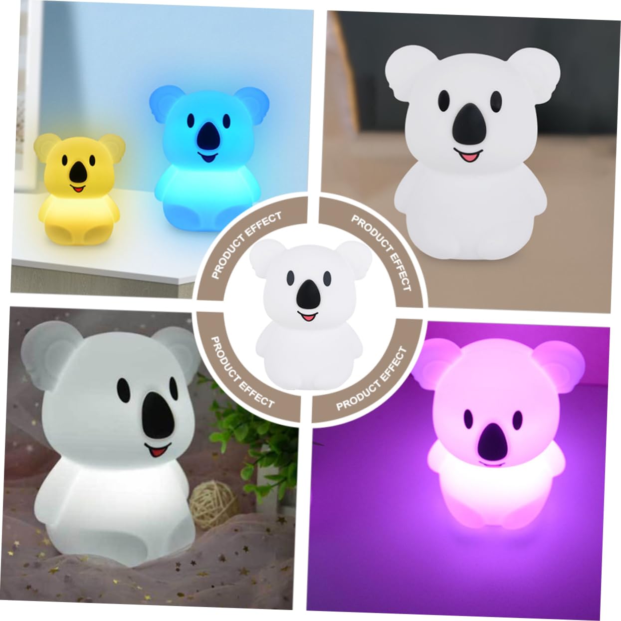 Світильник Artibetter Koala Pat Light Animal LED нічник сенсорний білий ABS, фото №4