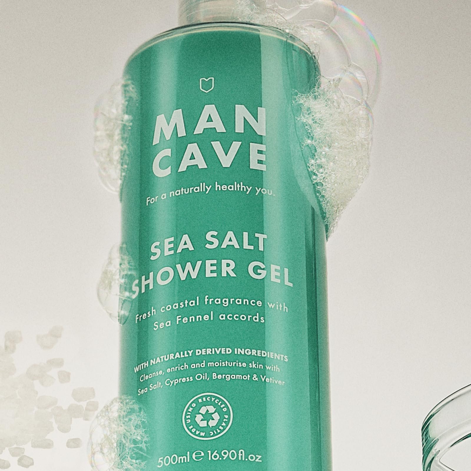 Гель для душа ManCave Men's Sea Salt Натуральный Веганский 500 мл, фото №8