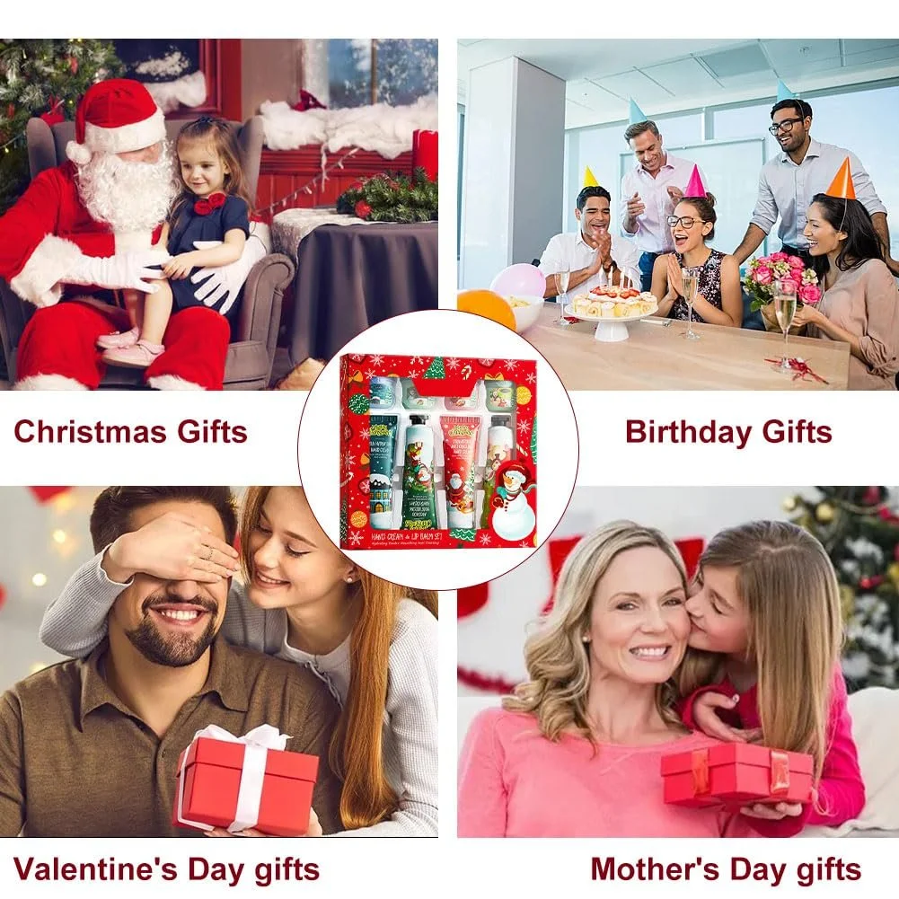 Набір міні-кремів для рук Різдвяний набір, 8 шт, фото №6