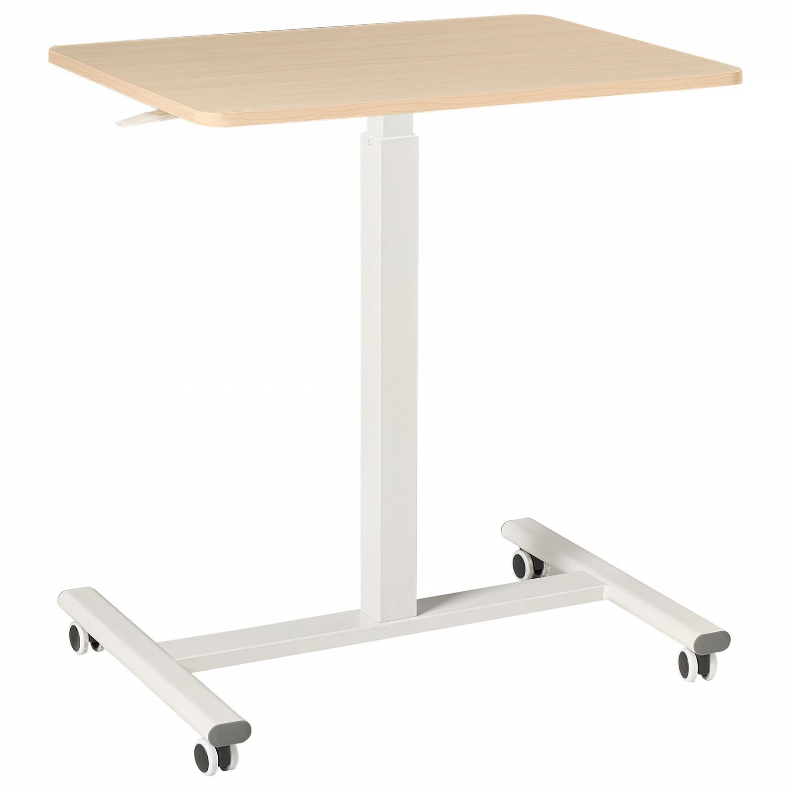 Столик для ноутбука Academia Под дерево светло-коричневый / белый, регулируемый по высоте, 65 x 48 см, фото №4
