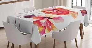 Скатертина ABAKUHAUS Flower Watercolour Poppy Buds 140 x 240 см - Фото 1