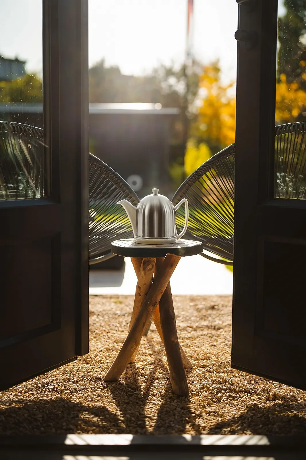 Чайник-заварник Bredemeijer Manto 1,0 л, сатинове покриття, Spring White, кераміка 1 л, фото №5