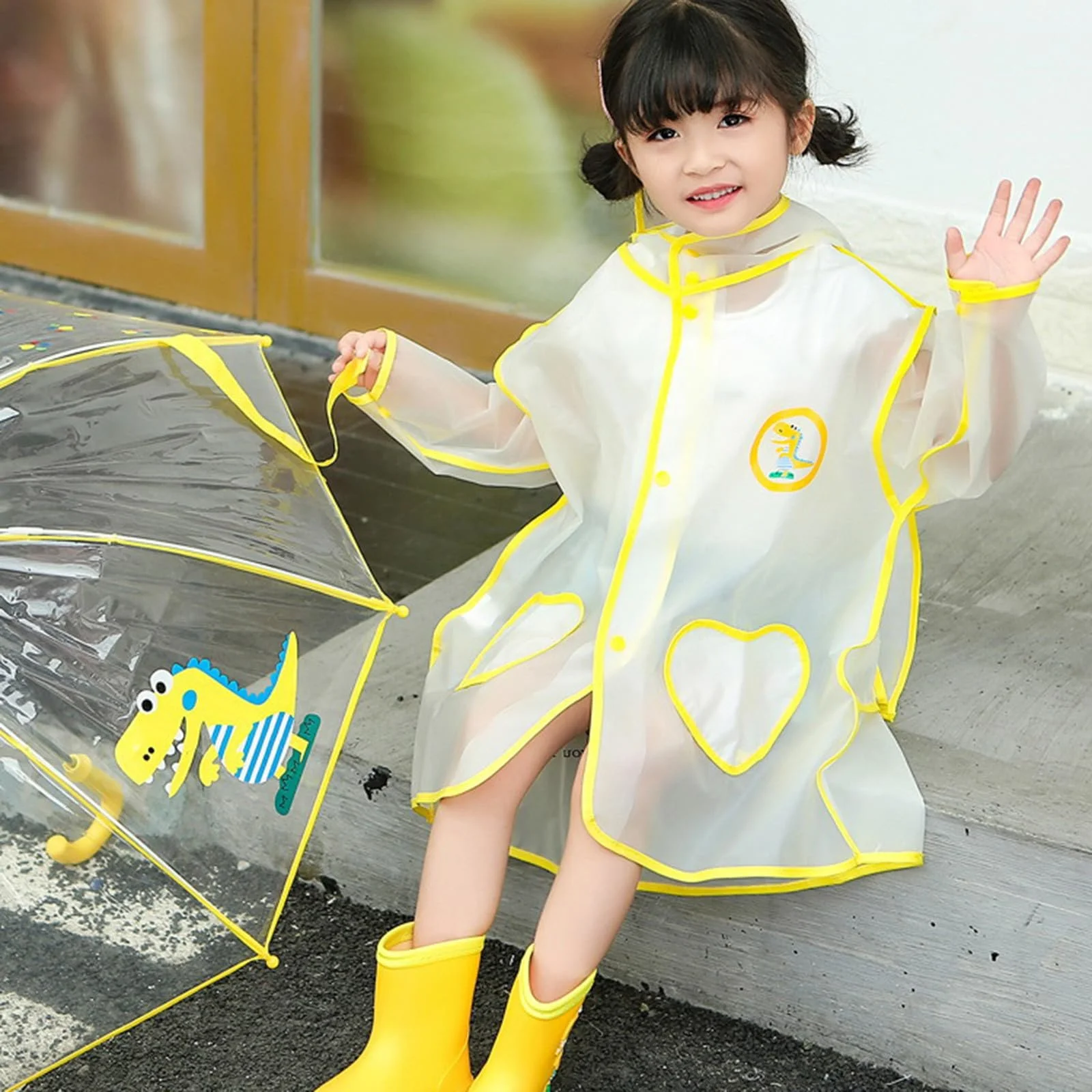 Дитячий дощовик XINYUNZU, дощовик-пончо, фото №7 Дитячий дощовик XINYUNZU, дощовик-пончо, фото №7