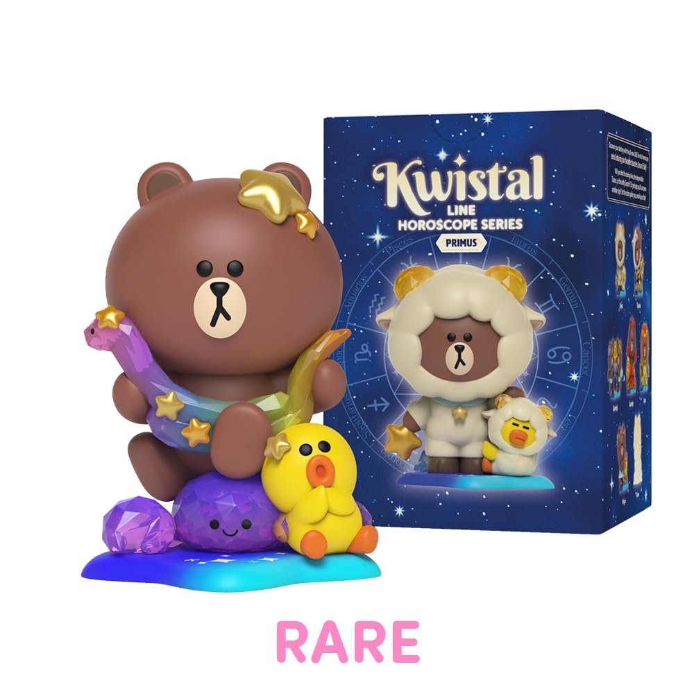 Фигурки Mighty Jaxx Line Friends Horoscope Kwistal Fwenz Primus Series, набор из 6 штук, фото №8