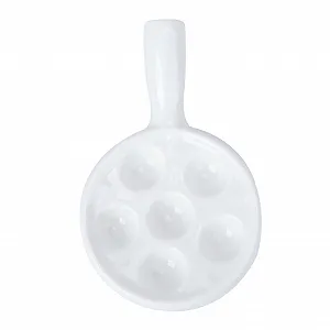 Форма для равликів SHOWERORO 6 отворів керамічна біла - Фото 1