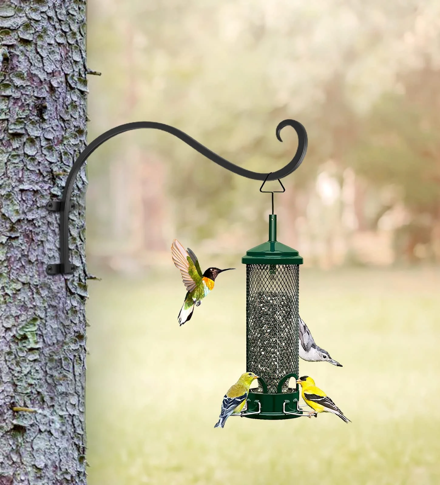 Держатель для подвесных корзин Lewondr Ретро Набор из 2 шт. Железный, фото №6