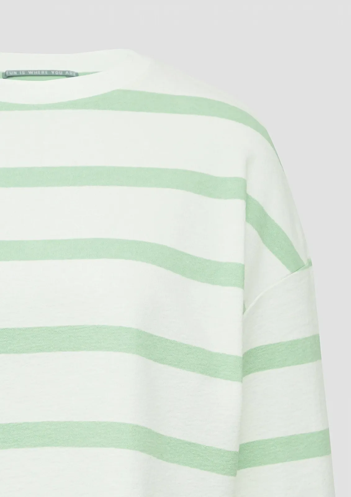 Свитшот QS В полоску Со спущенными плечами, фото №4