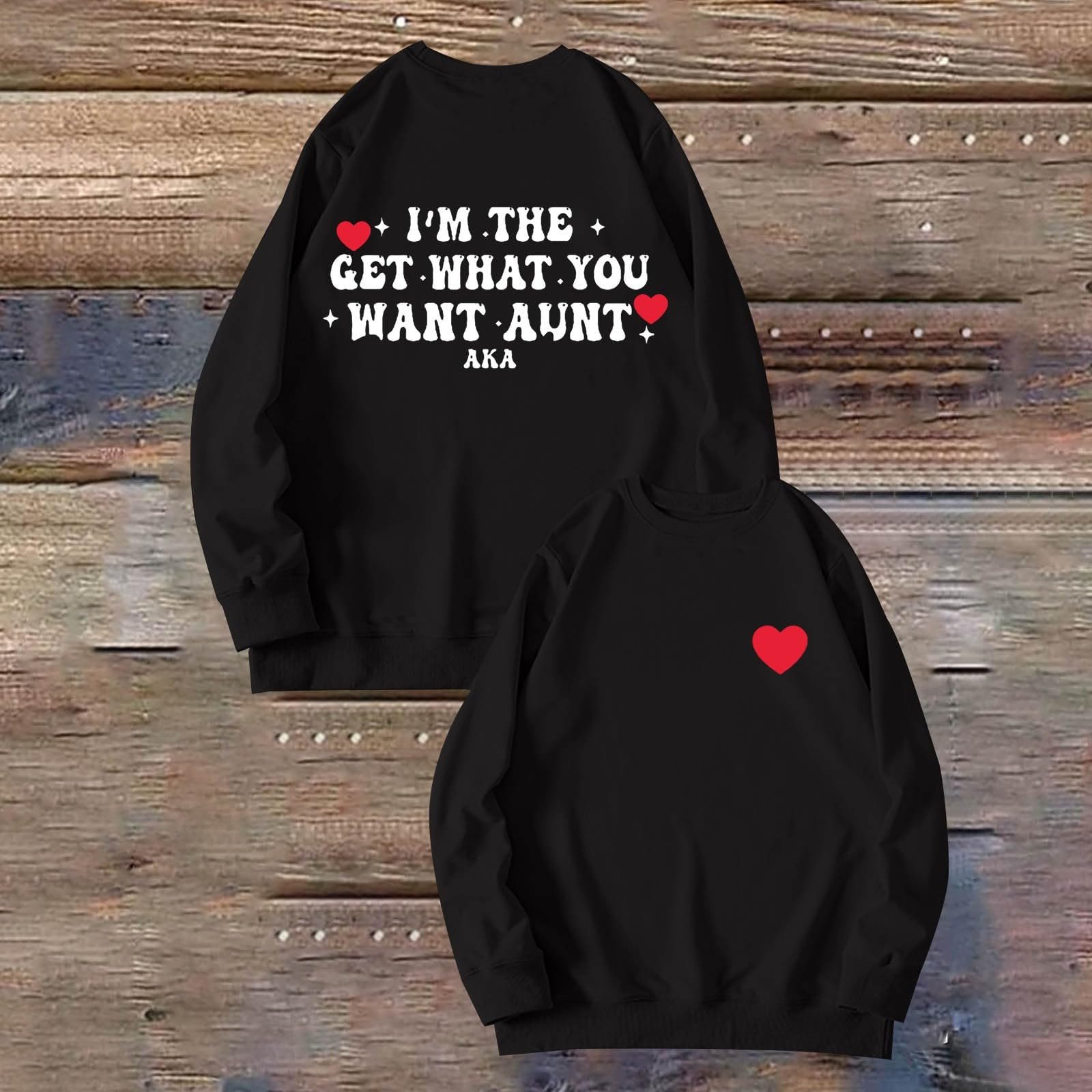 Я Тетя, Которая Получает То, Что Хочет, Женский Свитшот Оверсайз, фото №2 Я Тетя, Которая Получает То, Что Хочет, Женский Свитшот Оверсайз, фото №2