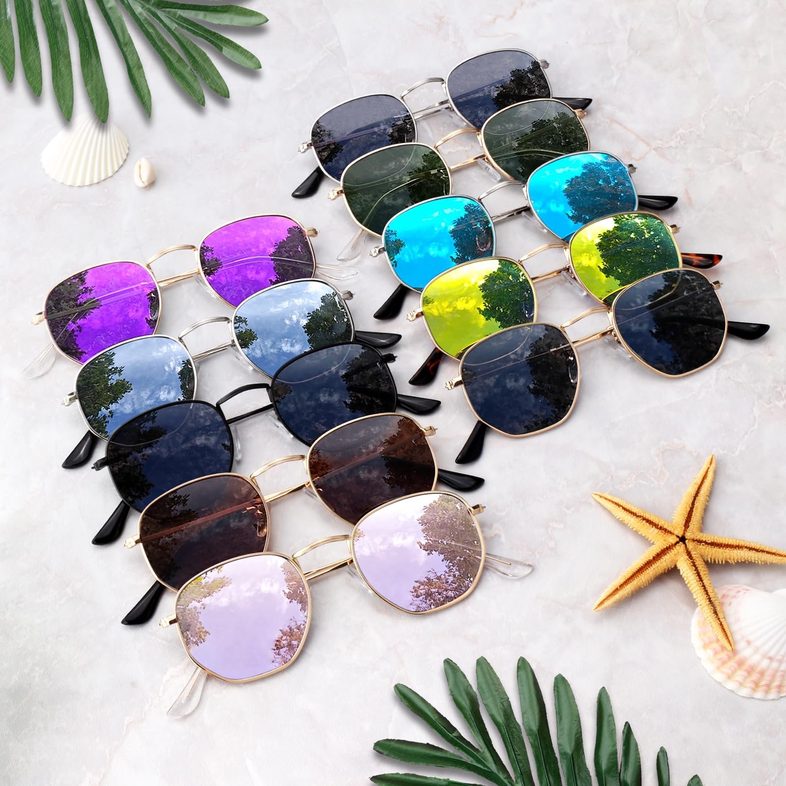 Сонцезахисні окуляри Sunier Поляризовані Модні Apace Polygon для жінок та чоловіків, Ультралегка шестикутна металева оправа, 100% захист UV400, фото №6 Сонцезахисні окуляри Sunier Поляризовані Модні Apace Polygon для жінок та чоловіків, Ультралегка шестикутна металева оправа, 100% захист UV400, фото №6